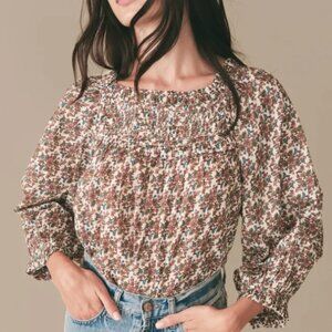 Doen Floral Agotha Blouse Size XS